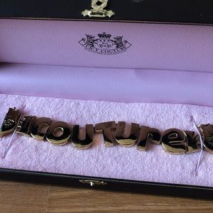 Rare Juicy Couture Gold Hand Bracelet